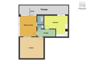 Pronájem bytu 2+1, Brno, Březová, 52 m2