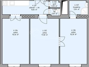 Pronájem bytu 3+1, Praha - Strašnice, U hráze, 65 m2