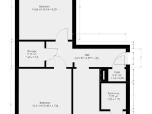 Pronájem bytu 2+1, Praha - Letňany, Tupolevova, 55 m2