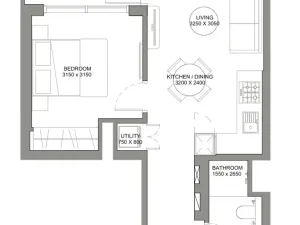 Prodej bytu 2+kk, Umm al-Kuvajn, Spojené arabské emiráty, 51 m2