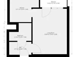 Pronájem bytu 1+1, Praha - Bohnice, Toruňská, 30 m2