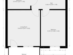 Pronájem bytu 2+kk, Praha - Prosek, Čakovická, 41 m2