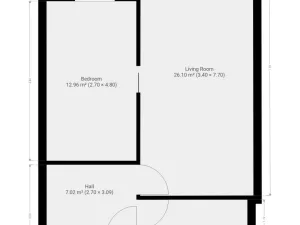 Pronájem bytu 2+kk, Praha - Dolní Měcholupy, Honzíkova, 54 m2