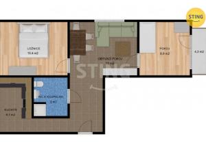 Prodej bytu 3+1, Hodonín, Družstevní čtvrť, 55 m2