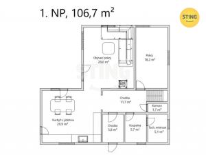 Prodej rodinného domu, Mžany, 236 m2