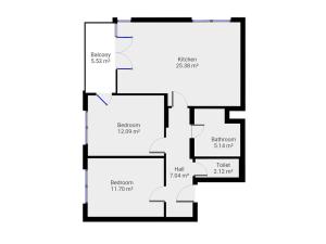 Pronájem bytu 3+kk, Praha - Třebonice, Do zahrádek I, 69 m2