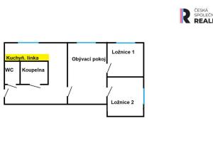 Prodej bytu 3+1, Šumperk, Bří. Čapků, 60 m2