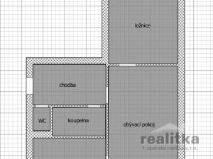 Pronájem bytu 2+1, Opava - Předměstí, Purkyňova, 52 m2