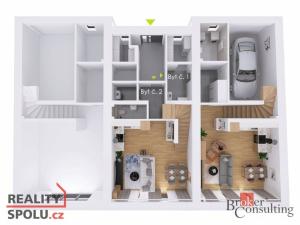 Prodej bytu 4+kk, Plzeň - Červený Hrádek, Ledová, 121 m2