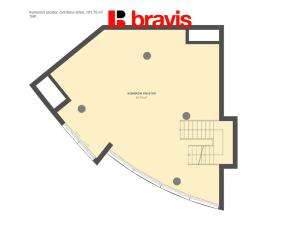Pronájem obchodního prostoru, Brno, Orlí, 192 m2