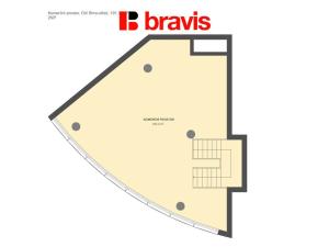 Pronájem obchodního prostoru, Brno, Orlí, 192 m2