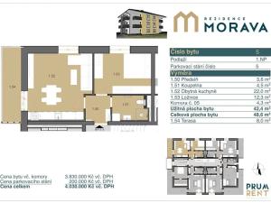 Prodej bytu 2+kk, Zábřeh, Leštinská, 42 m2