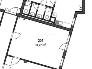 Pronájem kanceláře, Brno - Černovice, Klíčova, 55 m2