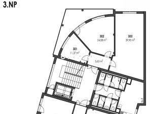 Pronájem kanceláře, Brno - Černovice, Klíčova, 40 m2