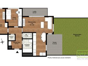 Pronájem bytu 3+kk, Praha - Ruzyně, Stočesova, 79 m2