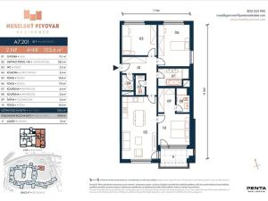Prodej bytu 4+kk, Praha - Nusle, Bělehradská, 104 m2
