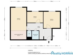 Prodej bytu 3+kk, Týn nad Vltavou - Malá Strana, Vodňanská, 56 m2