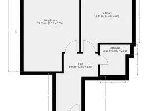 Pronájem bytu 2+kk, Praha - Hlubočepy, Wassermannova, 44 m2