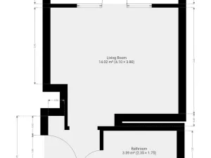 Pronájem bytu 1+kk, Praha - Vinohrady, Chrudimská, 22 m2