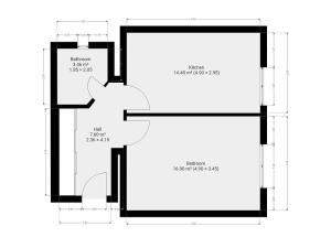 Pronájem bytu 2+kk, Praha - Nusle, Čestmírova, 43 m2