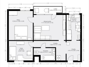 Prodej bytu 3+1, Ústí nad Labem - Krásné Březno, V Oblouku, 74 m2