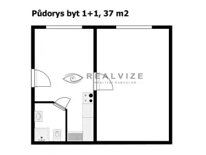 Pronájem bytu 1+1, České Budějovice, Dobrovodská, 37 m2