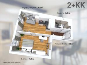 Prodej bytu 2+kk, Praha - Vršovice, Košická, 37 m2