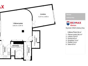 Prodej bytu 2+kk, Karlovy Vary, Horova, 86 m2