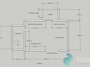 Prodej bytu 1+kk, Mukařov - Srbín, Šípková, 28 m2