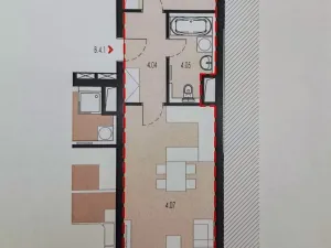 Pronájem bytu 2+kk, České Budějovice - České Budějovice 3, Riegrova, 64 m2