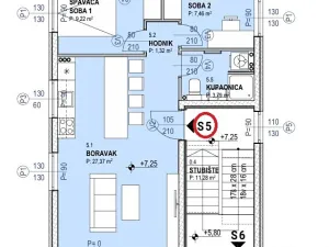 Prodej bytu 3+kk, Povljana, Chorvatsko, 62 m2