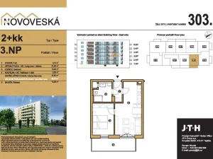 Prodej bytu 2+kk, Teplice, Novoveská, 47 m2