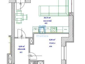 Pronájem bytu 2+kk, Plzeň, U Velkého rybníka, 47 m2
