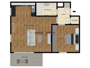 Prodej bytu 2+kk, Praha - Prosek, Prosecká, 55 m2