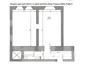 Pronájem bytu 2+kk, Praha - Vysočany, Freyova, 47 m2