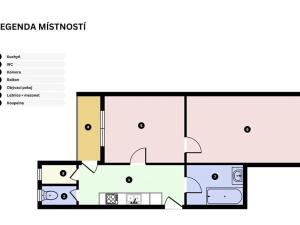 Pronájem bytu 2+kk, Praha - Nusle, Táborská, 52 m2