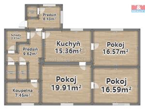 Prodej rodinného domu, Dobřív, 96 m2