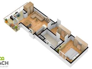 Pronájem bytu 2+kk, Uherské Hradiště - Sady, Jabloňová, 52 m2