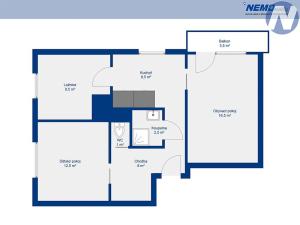 Prodej bytu 3+1, Husinec, Kostnická, 62 m2