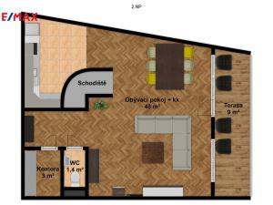 Prodej bytu 3+kk, Židlochovice, Komenského, 95 m2