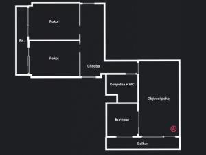 Pronájem bytu 3+kk, Most, Slovenského národního povstání, 76 m2