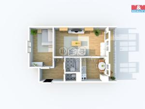 Pronájem bytu 2+1, Teplice, Alejní, 45 m2