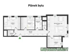 Pronájem bytu 4+kk, Praha - Chodov, Bachova, 100 m2