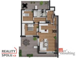 Pronájem bytu 3+kk, Luhačovice, Nádražní, 96 m2