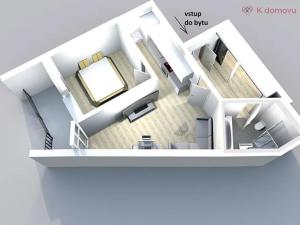 Pronájem bytu 2+kk, Brno, Antonína Slavíka, 52 m2