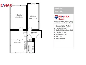 Prodej bytu 3+kk, Karlovy Vary, Jugoslávská, 82 m2