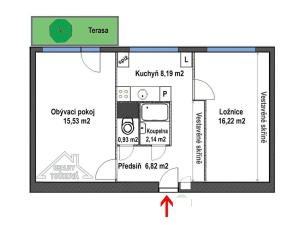Pronájem bytu 2+1, Praha - Smíchov, U Blaženky, 57 m2