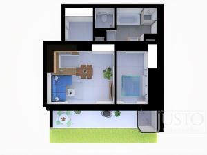 Prodej bytu 2+kk, Písek - Hradiště, Cihlářská, 48 m2