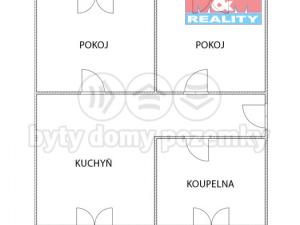 Pronájem bytu 2+1, Kladno, Petrohradská, 53 m2
