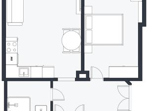 Pronájem bytu 2+kk, Praha - Žižkov, Žerotínova, 47 m2